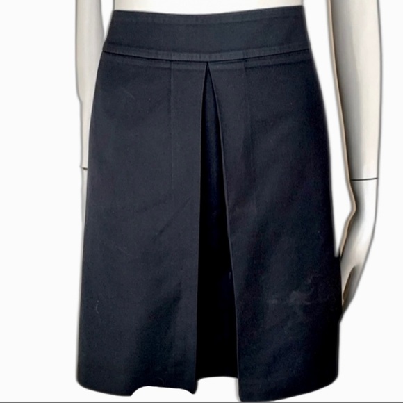 MAXMARA Weekend Pleated A-Line Skirt Navy Blue - Picture 5 of 15